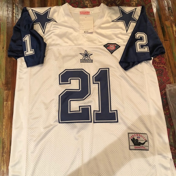 mitchell and ness deion sanders cowboys jersey
